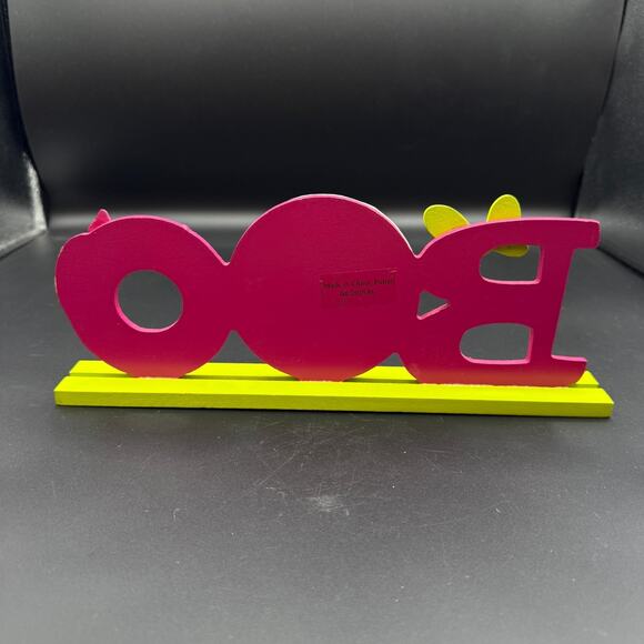 Disney Minnie Mouse Boo Halloween Wooden Tabletop Sign - Picture 2 of 5